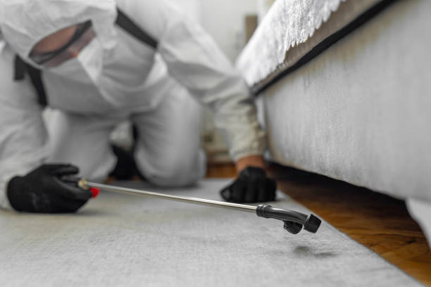 Professional Pest Control technician working in Shell Valley, ND